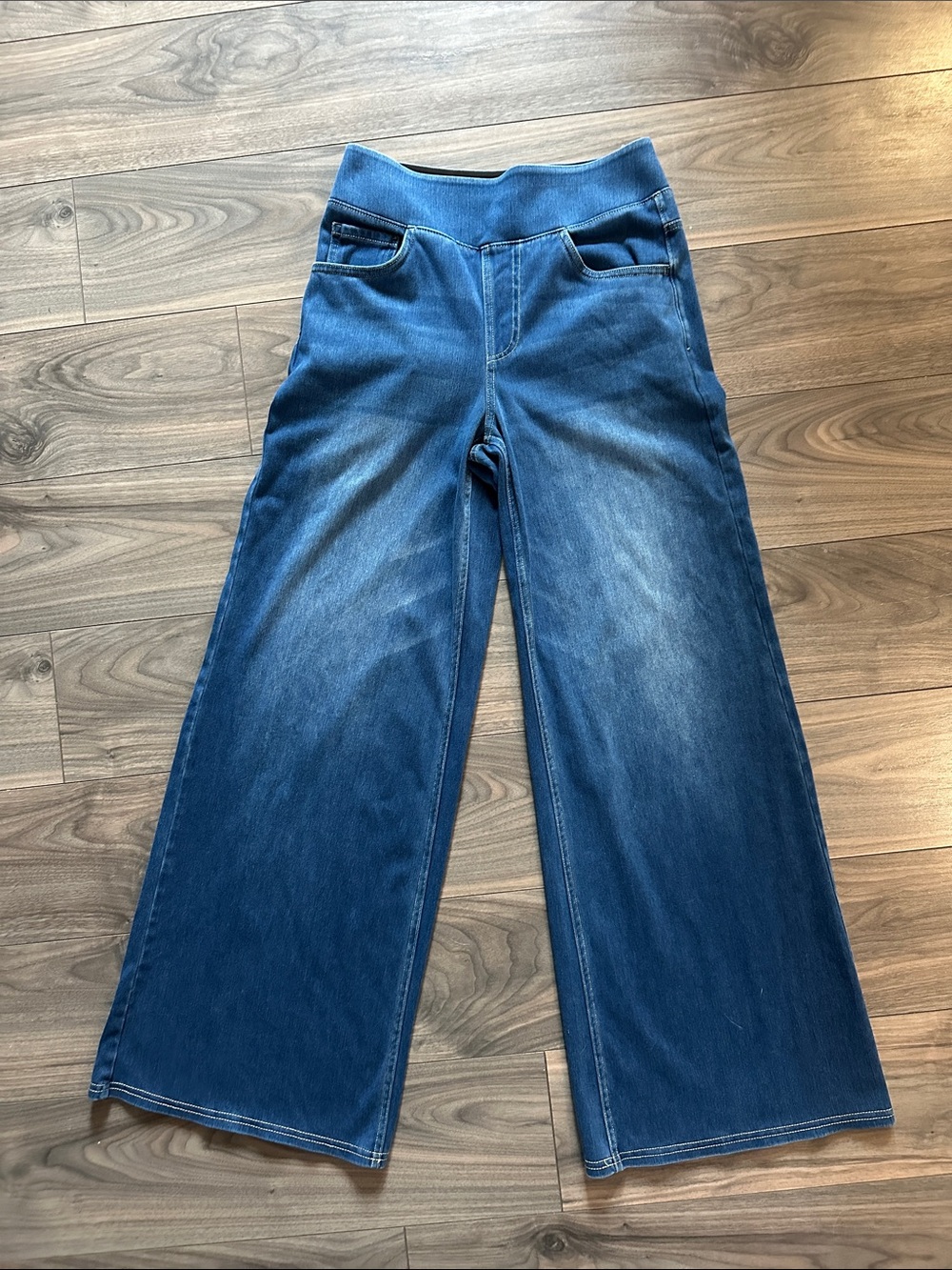 Halara Flex™ High Waisted Pockets Baggy Wide Leg Washed Casual Jeans